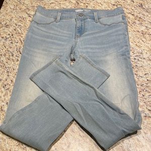 Old navy rockstar super skinny jeggings mid rise jeans skinny pants light blue